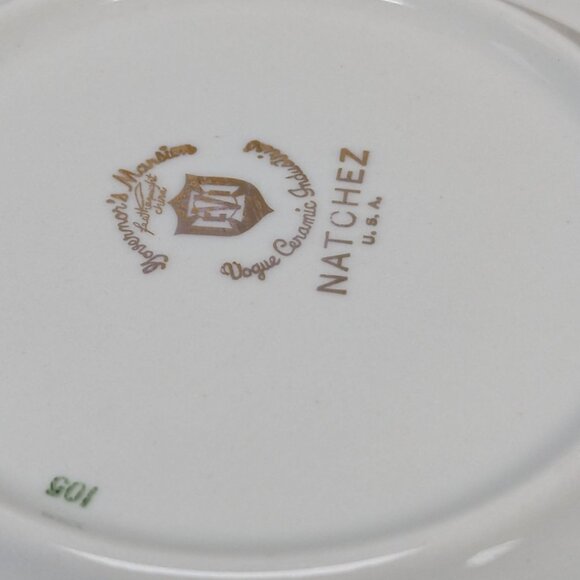 Governors Mansion Vogue Ceramic Industries Natchez Set 2 Shallow Soup Bowls - Picture 5 of 8